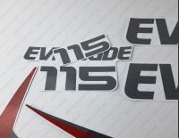 Evinrude 115HP E-tec V4 2015 White Cowl Outboard Decal Kit
